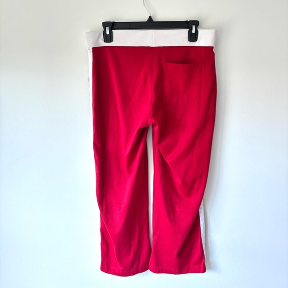 Abercrombie & Fitch Gym Issue Red Cropped Sweatpants Vintage Y2K Activewear - Picture 8 of 9